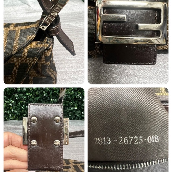 Fendi Zucca Double Flap Baguette Tobacco - Picture 10 of 13